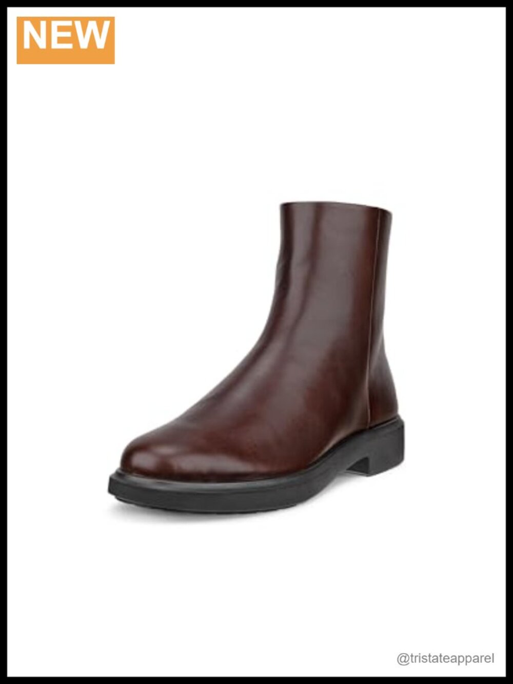 ECCO Women's Ankle Boots Leather Full Grain Bootie Zip